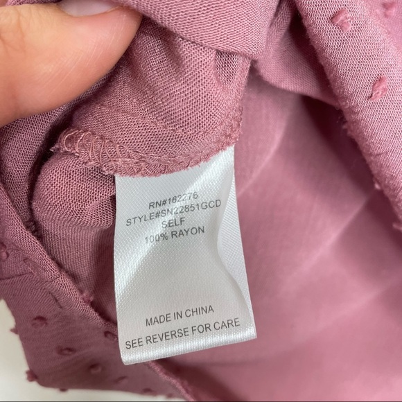 Stitch Fix l Les Serein Swiss Dot Detail Blouse, Large - Picture 6 of 9